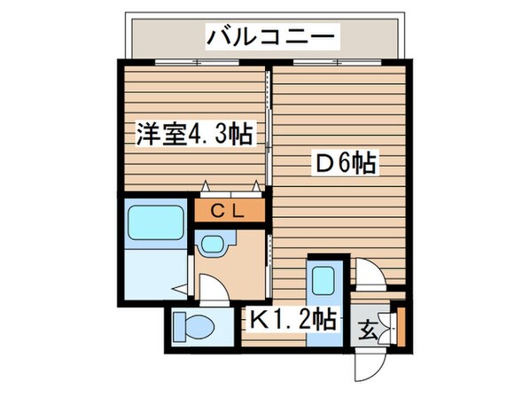 フランセジュ－ル北２０条の物件間取画像